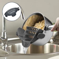 SensaHome- Siliconen Vergiet - Keuken Afgietdeksel - Afgiethulp - Siliconen - BPA Vrij - Grijs -Goedkope Licht Tent Winkel 1200x1200 69