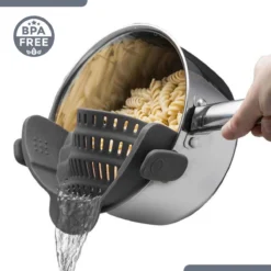 SensaHome- Siliconen Vergiet - Keuken Afgietdeksel - Afgiethulp - Siliconen - BPA Vrij - Grijs -Goedkope Licht Tent Winkel 1200x1200 75