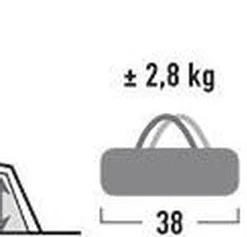 High Peak Sparrow 2 Tunneltent - Groen - 2 Persoons -Goedkope Licht Tent Winkel 1200x237