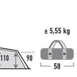 High Peak Atmos 3 Tunneltent - Donkergrijs - 3 Persoons -Goedkope Licht Tent Winkel 1200x319