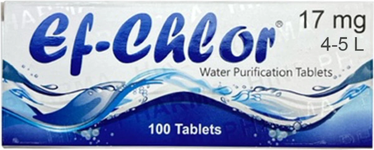 Waterzuiveringstabletten 17 Mg - 100 Stuks! - 4-5 Liter Veilig En Schoon Drinkwater In 30 Minuten! 3 Waterzuiveringstabletten 17 Mg - 100 Stuks! - 4-5 Liter Veilig En Schoon Drinkwater In 30 Minuten!