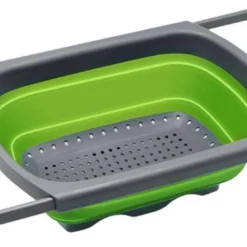 Buxibo - 3-Delige Keuken Vergiet Set Inklapbaar Groen/Grijs -Goedkope Licht Tent Winkel 1200x547