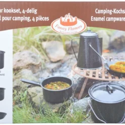 ESSCHERT DESIGN Pannenset Kampvuur - 4 Delig - Outdoor - Metaal -Goedkope Licht Tent Winkel 1200x581 1