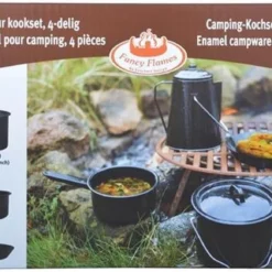 ESSCHERT DESIGN Pannenset Kampvuur - 4 Delig - Outdoor - Metaal -Goedkope Licht Tent Winkel 1200x581