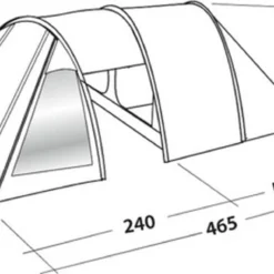 Easy Camp Tunneltent 4-persoons Galaxy 400 Staalgrijs En Blauw -Goedkope Licht Tent Winkel 1200x598 1