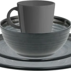 Travellife Jávea Serviesset - 16-delig - Donkergrijs