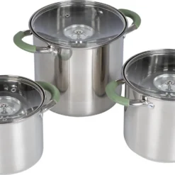 Bo-Camp - Pannenset - Elan Plus - 3-Delig - RVS -Goedkope Licht Tent Winkel 1200x726