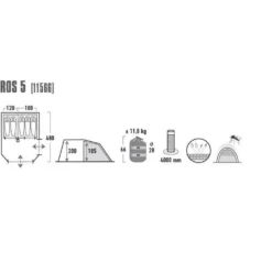 High Peak Paros 5 Tunneltent - 5-Persoons - Donkergrijs 12 High Peak Paros 5 Tunneltent - 5-Persoons - Donkergrijs -Goedkope Licht Tent Winkel 1200x727 2