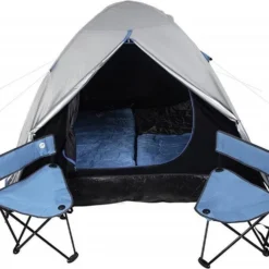 MaxxSport Camping Set - 2 Persoons - Tent + Slaapzakken + Campingstoelen - 200x190x120cm -Goedkope Licht Tent Winkel 1200x745 1