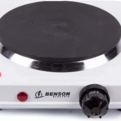 Benson Kookplaat - Enkel - Wit - 1000W