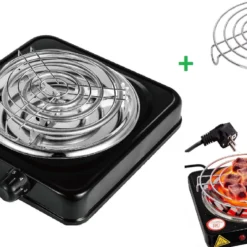 SMH LINE® Elektrische Kolenbrander - 1 Pit - 1000W - Incl. Rooster