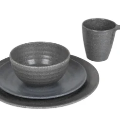Bo-Camp Campingservies - 100% Melamine - 16-delig - Stone - Grijs -Goedkope Licht Tent Winkel 1200x794 22