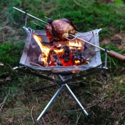 Firekorf + Grill + Spit : Opvouwbare Vuurkorf / Vuurschaal Met Rooster En Spit - Draagbare BBQ - Opbergtas - Kampeer Grill - Kookset 22 Firekorf + Grill + Spit : Opvouwbare Vuurkorf / Vuurschaal Met Rooster En Spit - Draagbare BBQ - Opbergtas - Kampeer Grill - Kookset -Goedkope Licht Tent Winkel 1200x799 2