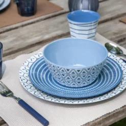 Bo-Camp - Servies - Mix & Match- 16-Delig - Blauw -Goedkope Licht Tent Winkel 1200x799 7