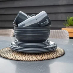 Travellife Jávea Serviesset - 16-delig - Donkergrijs 11 Travellife Jávea Serviesset - 16-delig - Donkergrijs -Goedkope Licht Tent Winkel 1200x800 14