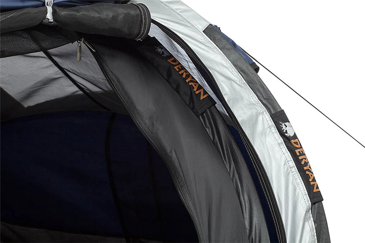 Deryan Cocoon Pop Up Tent - Slaapzak - Luchtbed - Luchtpomp - 4 Persoons - Zilver 14 Deryan Cocoon Pop Up Tent - Slaapzak - Luchtbed - Luchtpomp - 4 Persoons - Zilver - Afbeelding 13