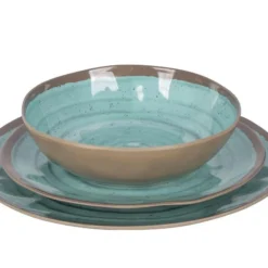 Bo-Camp Servies Halo - 12 Delig Melamine - Aqua 15 Bo-Camp Servies Halo - 12 Delig Melamine - Aqua -Goedkope Licht Tent Winkel 1200x813