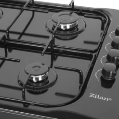 Zilan - Vrijstaande Gaskookplaat - 4 Branders - Gaskooktoestel 4 Pits - Zwart - Roestbestendig -Goedkope Licht Tent Winkel 1200x819