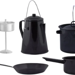 ESSCHERT DESIGN Pannenset Kampvuur - 4 Delig - Outdoor - Metaal -Goedkope Licht Tent Winkel 1200x837