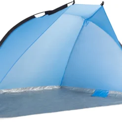 Navaris Windscherm Voor Het Strand - Zon- En Windbescherming Voor Drie Personen - Pop-up Speeltent Met UV- Bescherming - Beach Shelter Met Draagtas -Goedkope Licht Tent Winkel 1200x839 3