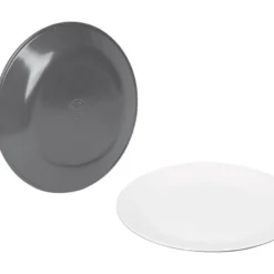 Bo-Camp Servies - Campingbord - 100% Melamine - 16-delig - Grijs -Goedkope Licht Tent Winkel 1200x846