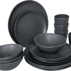 Bo-Camp Urban Outdoor - Servies - Hoxton - 16-Delig - Grijs