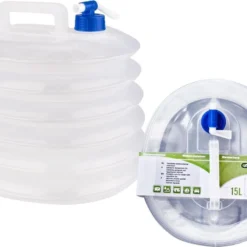 Abbey Camp Watercontainer - 15 Liter - Met Kraan - Transparant -Goedkope Licht Tent Winkel 1200x882 1