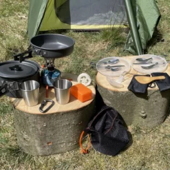 Hikr® Camping Pannenset - Complete 22-delige Kookset - Lichtgewicht - Kookgerei Servies - Outdoor - BPA-vrij - Keukengerei Set -Goedkope Licht Tent Winkel 1200x886
