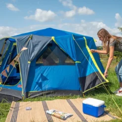 Coleman OctaGo Tent - Festival - 3-Persoons - Blauw/lime -Goedkope Licht Tent Winkel 1200x900 38