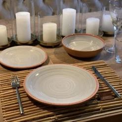 Camping Servies - 12 Delig – 100% Melamine Servies Set – Campingservies – Melamine Servies - Terracotta Style -Goedkope Licht Tent Winkel 1200x900 5