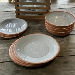 Camping Servies - 12 Delig – 100% Melamine Servies Set – Campingservies – Melamine Servies - Terracotta Style -Goedkope Licht Tent Winkel 1200x900 6