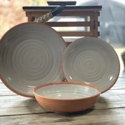 Camping Servies - 12 Delig – 100% Melamine Servies Set – Campingservies – Melamine Servies - Terracotta Style -Goedkope Licht Tent Winkel 1200x900 7