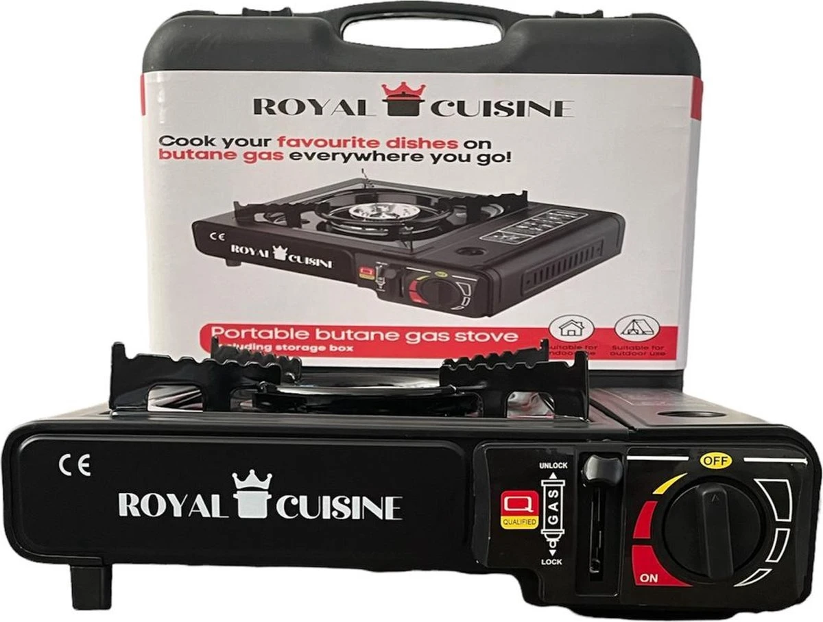 Campingman Draagbaar Gasfornuis - Campingkooktoestel - 1-Pits - Met Koffer 3 Campingman Draagbaar Gasfornuis - Campingkooktoestel - 1-Pits - Met Koffer
