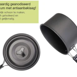 Hikr® Camping Pannenset - Complete 22-delige Kookset - Lichtgewicht - Kookgerei Servies - Outdoor - BPA-vrij - Keukengerei Set -Goedkope Licht Tent Winkel 1200x930