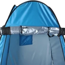 Merkloos 4 In 1 Pop-up Douchetent Voor Omkleden, Douchen, Toilet En Opslag - 1 Persoons Tent - Camping Douche En Omkleedtent - Inclusief Haringen En Draagtas - 190 X 110 X 110 Cm Blauw -Goedkope Licht Tent Winkel 1200x949
