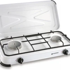 Kemper Gas Kooktoestel - Campingkooktoestel - INCLUSIEF Installatiesetje - Met 2 RVS Branders - 2600W -Goedkope Licht Tent Winkel 1200x959 2