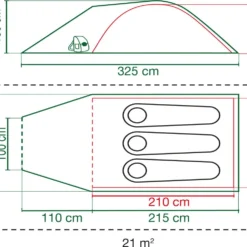 Coleman Darwin 3 Plus Koepeltent - 3-Persoons - Groen 30 Coleman Darwin 3 Plus Koepeltent - 3-Persoons - Groen -Goedkope Licht Tent Winkel 1200x989 1