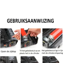 SMH LINE® Camping Kooktoestel - Draagbaar Gasfornuis - Incl. 10x Gasflessen En Koffer -Goedkope Licht Tent Winkel 660x1200 1