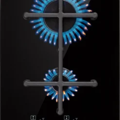 Illuminosa Domino Gaskookplaat 2-pits Sabaf Branders Glaskeramiek