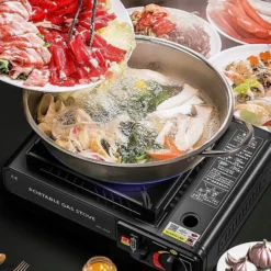 IBright Draagbare Camping Kooktoestel - Gasbrander - 1 Pits Gaspit - Elektrische Ontsteking - 2900 Watt - Met Koffer - Zwart -Goedkope Licht Tent Winkel 938x1200 1