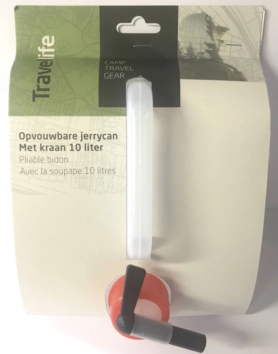 Travellife Opvouwbare Jerrycan - Met Kraan - 10 Liter 3 Travellife Opvouwbare Jerrycan - Met Kraan - 10 Liter